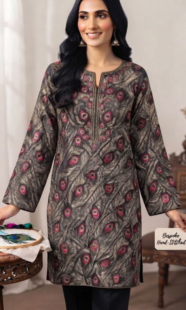 Midnight Peacock Artisan Tunic
