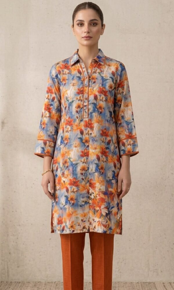 Sunset Bloom Printed Lawn 2-Piece Suit