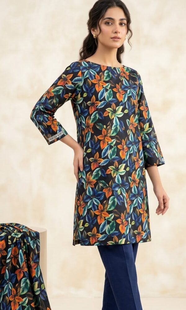 Midnight Bloom Printed Lawn 2-Piece Suit