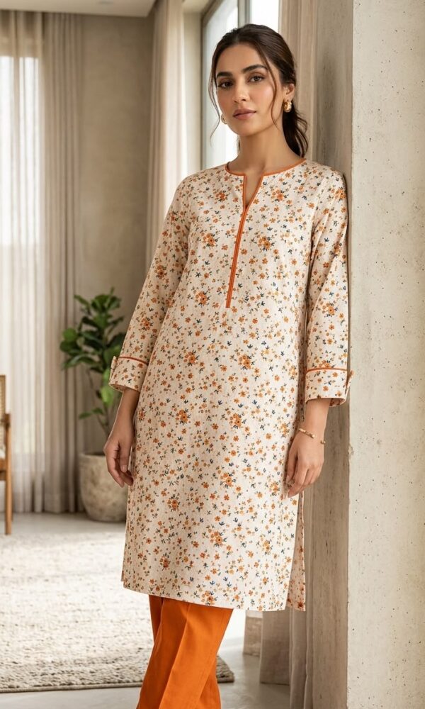 Autumn Daisy Printed Lawn 2-Piece Suit